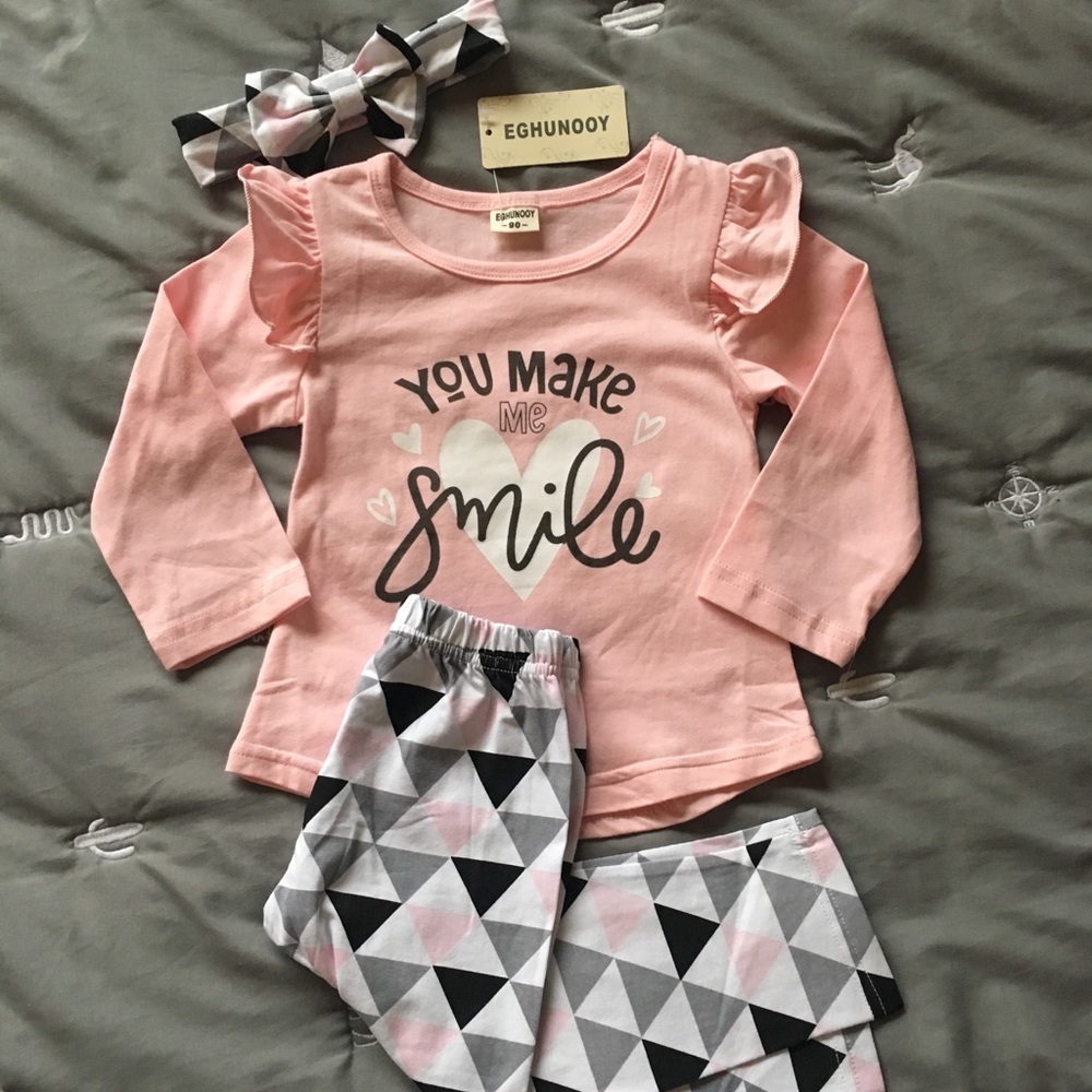 Eghunooy Three-Piece Long-sleeve Set